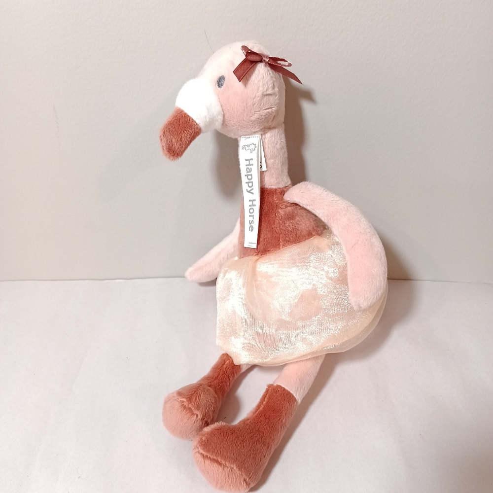 Happy Horse Flamingo Fiddle 12" soft plush